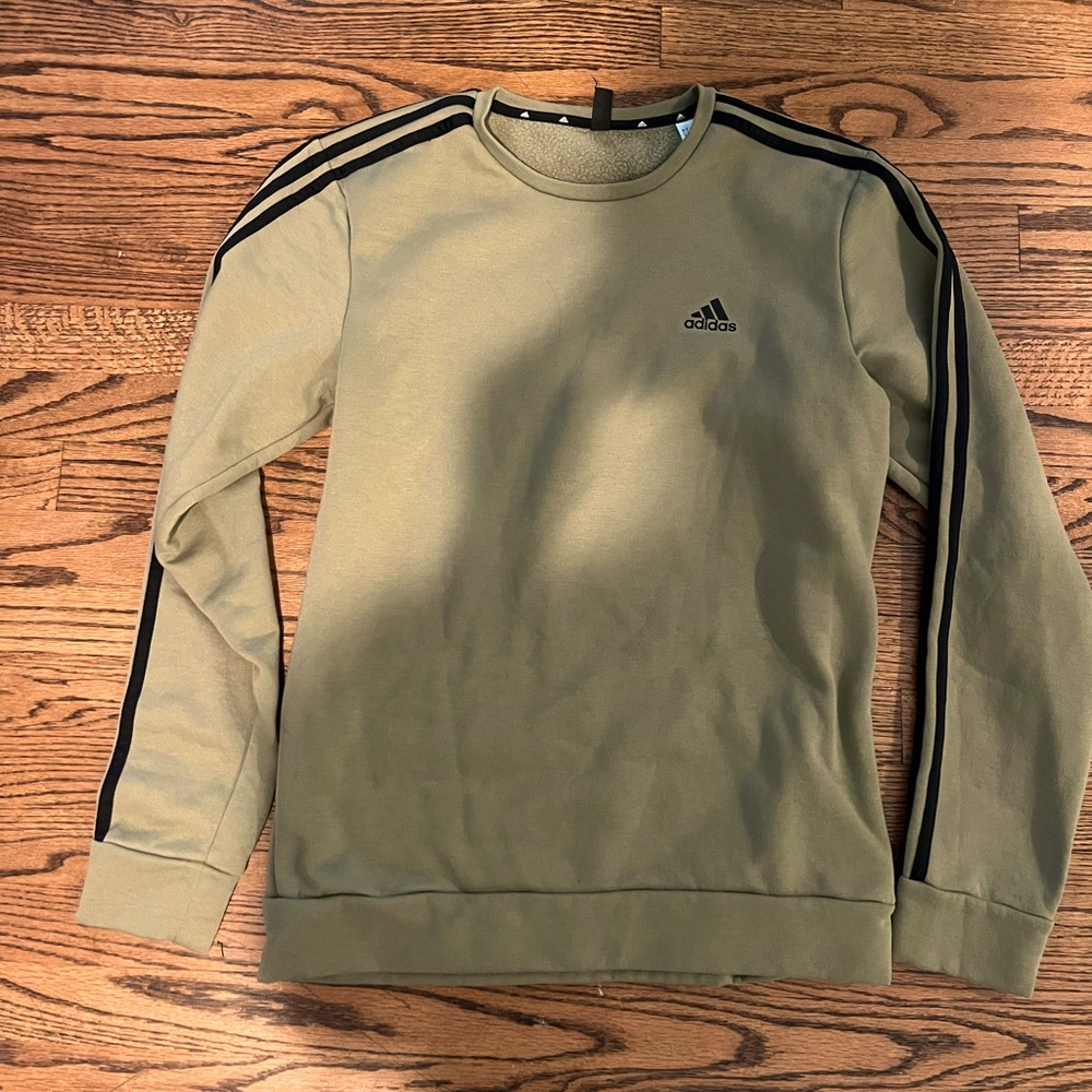 Adidas Olive Green Sweatshirt, like new!